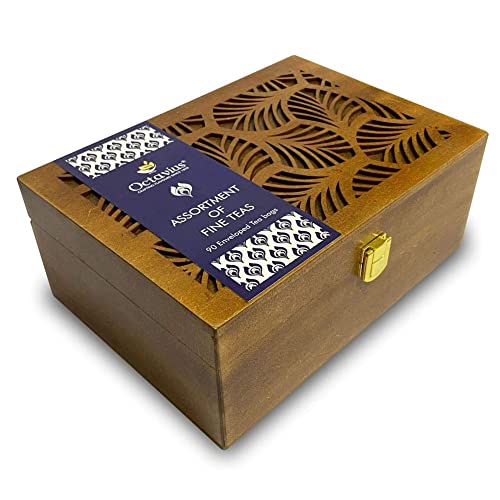 Octavius Tea Sampler Variety Pack, 3 Green & 3 Black Tea