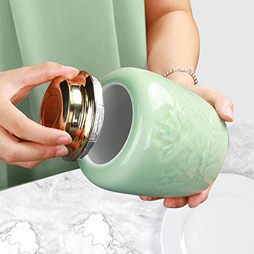 Vintage Chinese Style Ceramic Tea Container