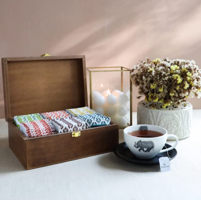 Octavius Tea Sampler Variety Pack, 3 Green & 3 Black Tea