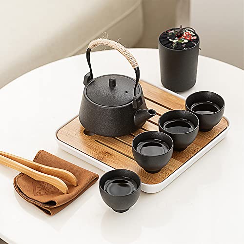 Japanese Black Tea Set: Teapot and Mini Sets