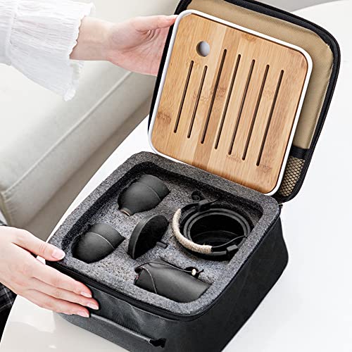 Japanese Black Tea Set: Teapot and Mini Sets