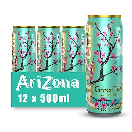 12-Pack: Arizona Green Iced Tea, 500ml Cans