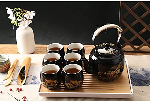 Japanese Tea Set with Teapot, Cups & Tray