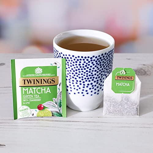 Twinings Matcha Green Tea, Cranberry & Lime, 80 Teabags