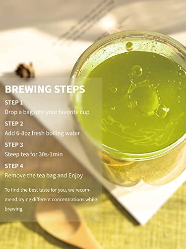 Premium Green Tea Blend: Matcha Sencha, 100 Bags