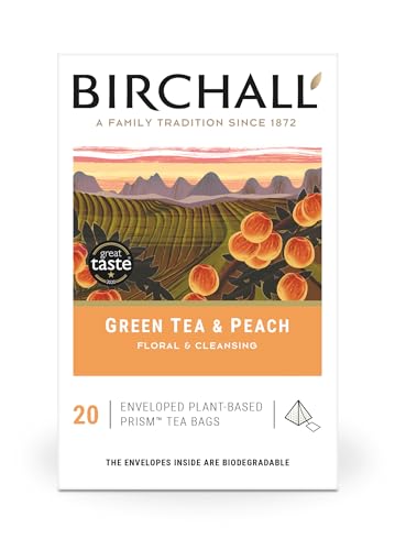 Birchall Green Tea & Peach Bags: Bursting with Flavor