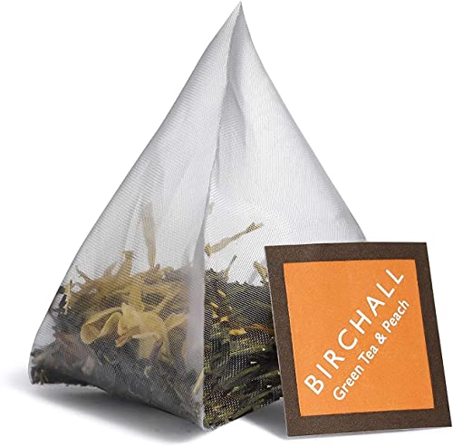 Birchall Green Tea & Peach Bags: Bursting with Flavor