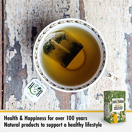 Heath & Heather Organic Green Tea - Manuka Honey (6 Packs, 120 Tea Bags)