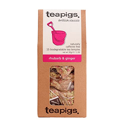 Rhubarb Ginger Tea Temples - teapigs