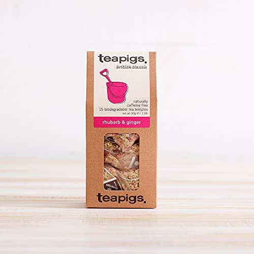Rhubarb Ginger Tea Temples - teapigs