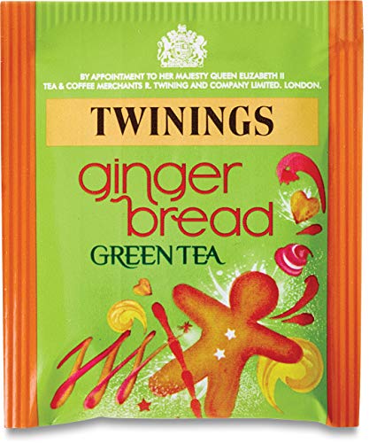 Twinings Gingerbread Green Tea, 80 Envelopes (4 packs)