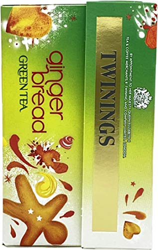 Twinings Gingerbread Green Tea, 80 Envelopes (4 packs)