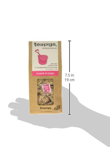 Rhubarb Ginger Tea Temples - teapigs
