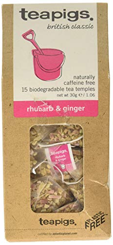Rhubarb Ginger Tea Temples - teapigs
