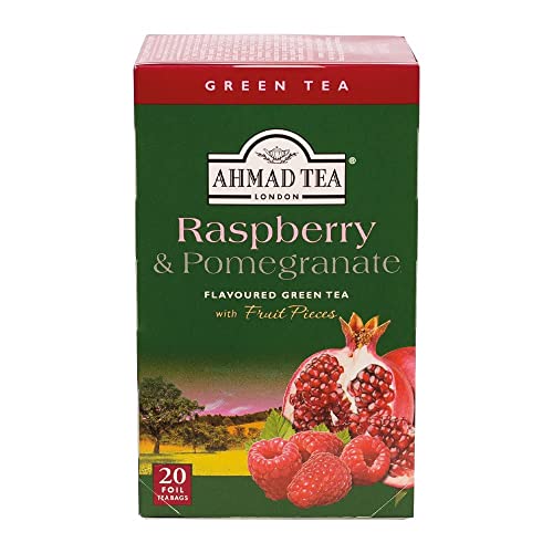 Ahmad Raspberry & Pomegranate Green Tea - 20 Sachets