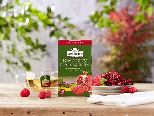 Ahmad Raspberry & Pomegranate Green Tea - 20 Sachets