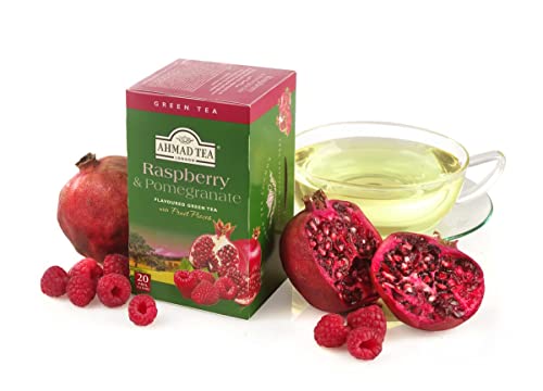 Ahmad Raspberry & Pomegranate Green Tea - 20 Sachets