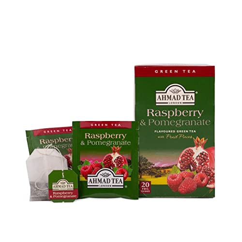 Ahmad Raspberry & Pomegranate Green Tea - 20 Sachets