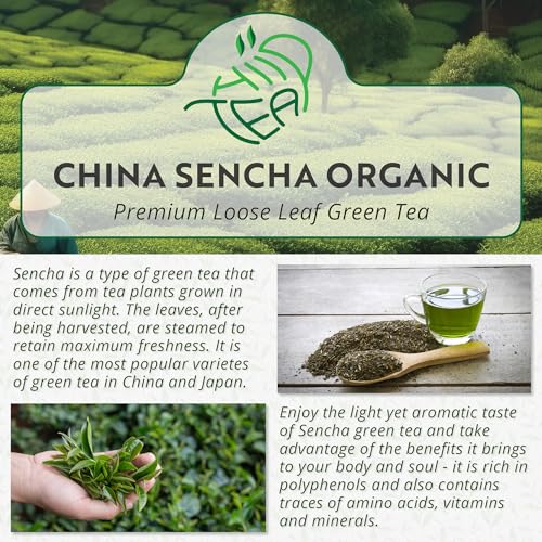 Premium Organic China Sencha Green Tea (100g)