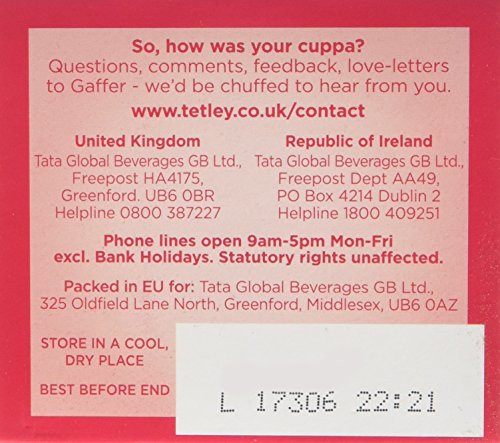 Tetley Super Green Tea Berry Burst, 6 Packs