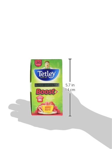 Tetley Super Green Tea Berry Burst, 6 Packs