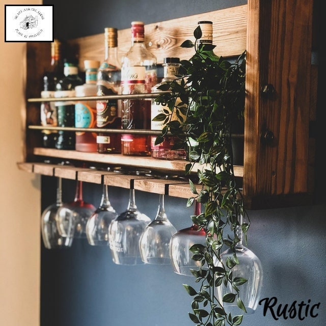 Wall Mounted Home Gin Cocktail Wine Bar