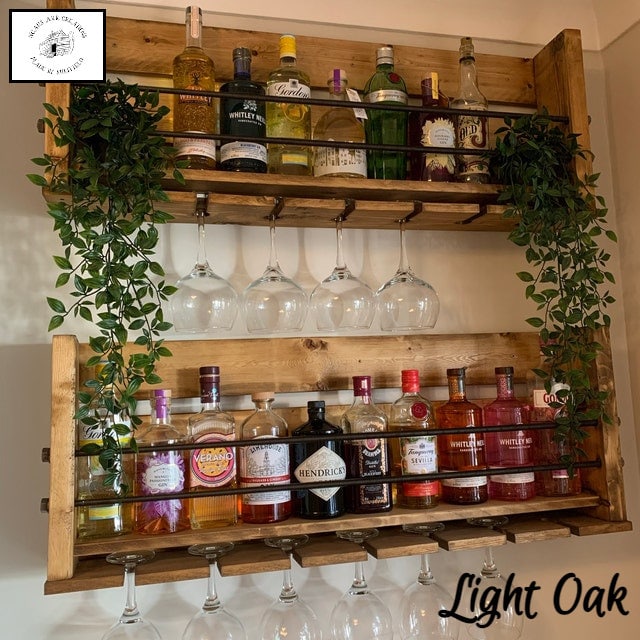 Wall Mounted Home Gin Cocktail Wine Bar