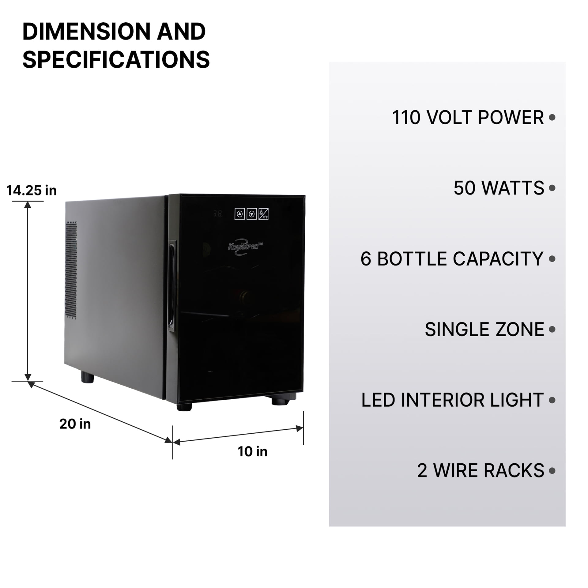 Urban Series 6 Bottle Wine Cooler by Koolatron