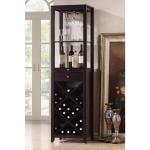 Baxton Studio Austin Wine Tower, Brown