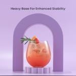 JoyJolt Stemless Wine Glasses (Set of 4)