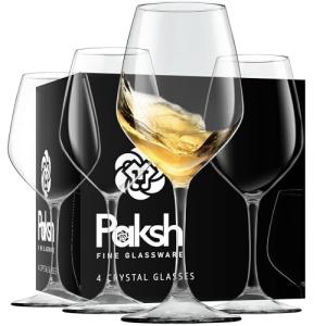 Italian White Wine Glass Set for Parties & Weddings