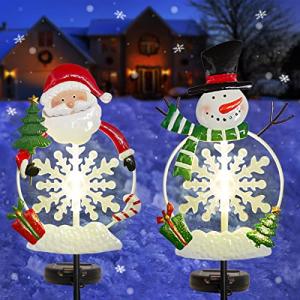 Lighted Christmas Landscape Ornament: Solar Garden Stake Lights