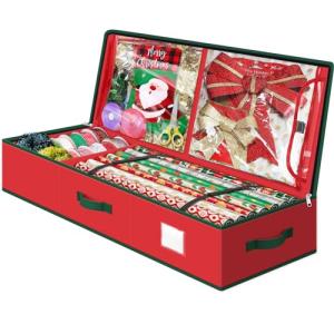 Christmas Wrapping Paper Storage Container, 40 Inch Organizer