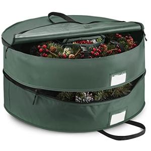 Christmas Wreath Storage: 30" Box with 2 Zippers