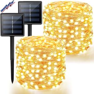 Solar Fairy Lights for Christmas Garden Decoration (Warm White)
