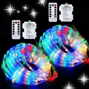 Christmas Rope Lights Outdoor Waterproof, 200LED 66ft