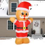 8ft Christmas Inflatable Gingerbread Man with LED Lights