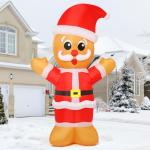 8ft Christmas Inflatable Gingerbread Man with LED Lights