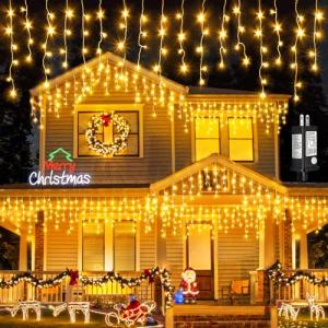Outdoor Icicle Lights: 400 LED - 33ft