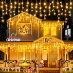 Outdoor Icicle Lights: 400 LED - 33ft