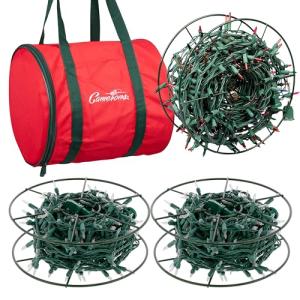 Christmas Light Storage Reels Container - Heavy Duty Metal