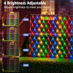 Color Changing Christmas Net Lights with Remote Control