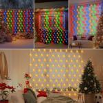 Color Changing Christmas Net Lights with Remote Control