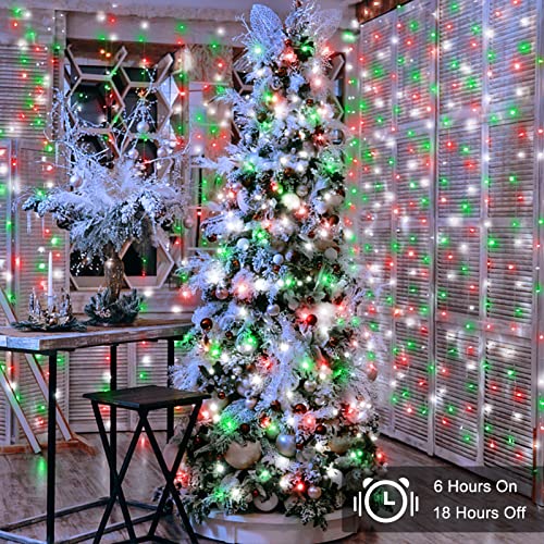 2 Pack 100 LED Festive Christmas String Lights
