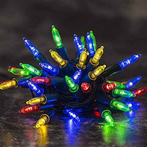 Multicolored 50 LED Christmas Lights, Waterproof Mini String