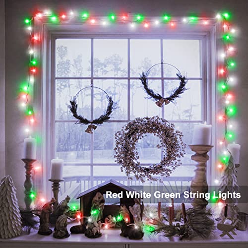 2 Pack 100 LED Festive Christmas String Lights