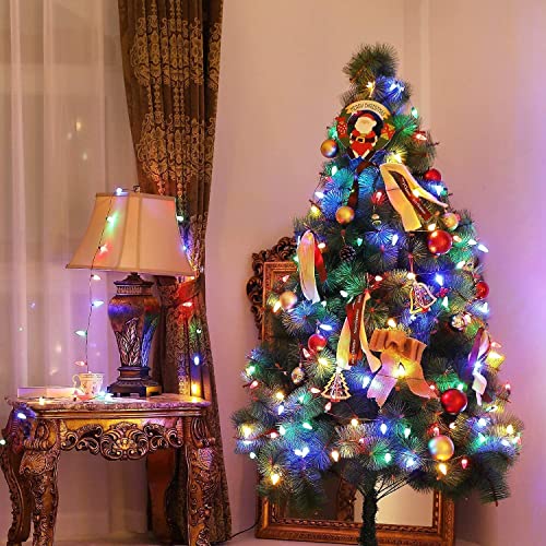 16.4 Ft Christmas Lights, Battery Operated 50 LEDs