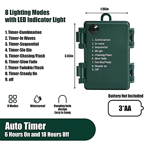 Christmas Lights - Battery Operated String Lights, 50 LED