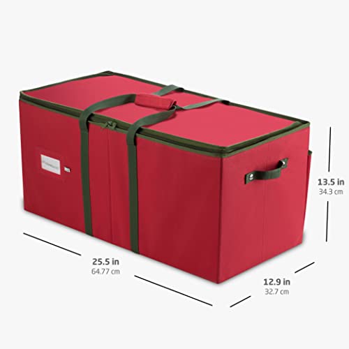 ZOBER Large Christmas Ornament Storage Box - 128 Ornaments