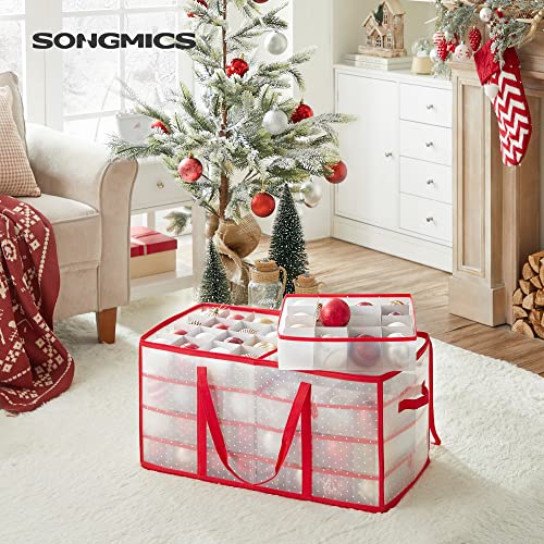 Large Christmas Ornament Storage Box, 8 Trays, 128 Slots